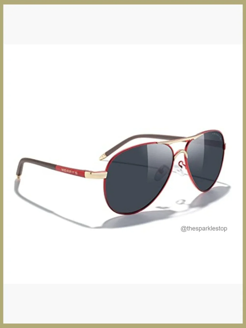 Metal Aviator Sunglasses Polarized UV400 Protection Driving